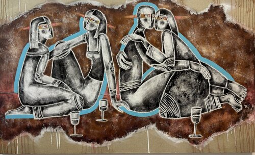 Тhe meadow par Tatiana Harizanova, Peinture en vente sur Singulart
