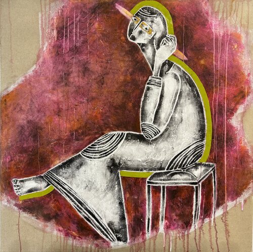 The sigh of silence par Tatiana Harizanova, Peinture en vente sur Singulart