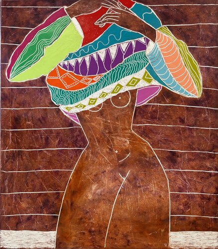 The lost underwear by Tatiana Harizanova, Painting for Sale on Singulart