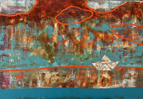 Hear the clouds par Tatiana Harizanova, Peinture en vente sur Singulart