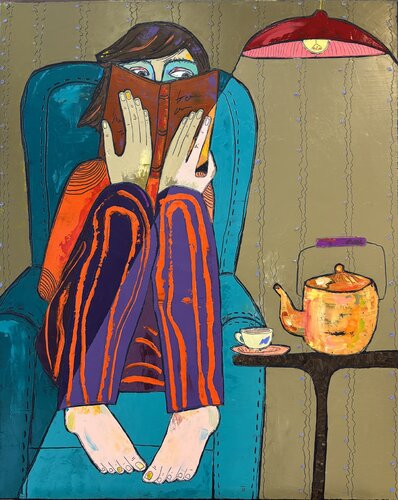 In pijamas par Tatiana Harizanova, Peinture en vente sur Singulart