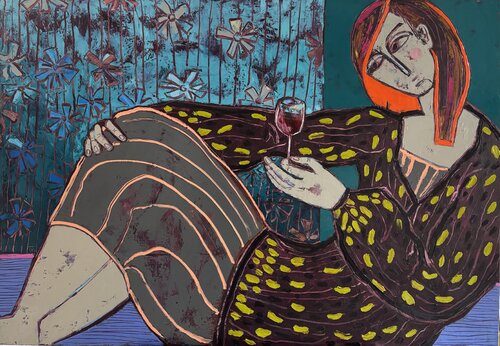 Sunday par Tatiana Harizanova, Peinture en vente sur Singulart