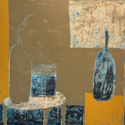 61 minutes of silence by Tatiana Harizanova, Painting for Sale on Singulart