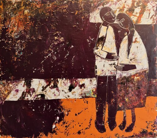 Two in the fall by Tatiana Harizanova, Painting for Sale on Singulart