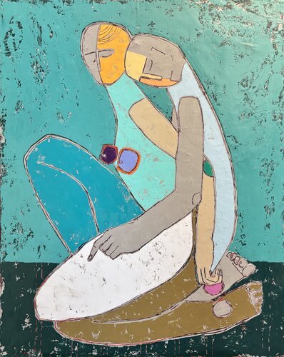 Тhe outskirts of sleep by Tatiana Harizanova, Painting for Sale on Singulart