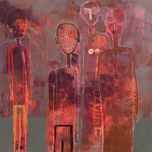 Guests van Tatiana Harizanova, Schilderij te koop op Singulart