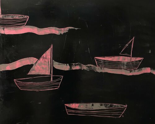 Let me sail tonight par Tatiana Harizanova, Peinture en vente sur Singulart