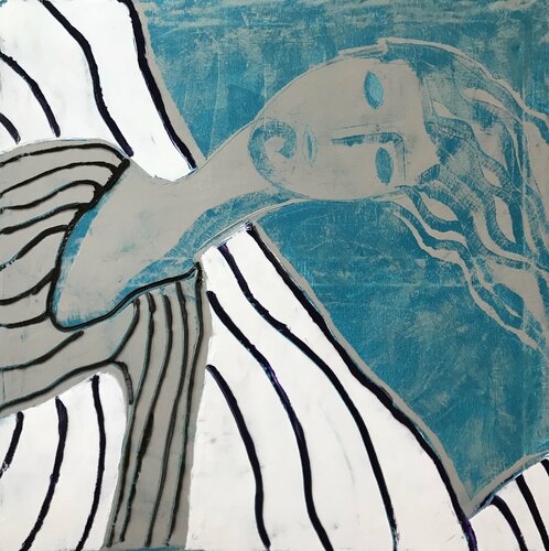 Close my eyes par Tatiana Harizanova, Peinture en vente sur Singulart