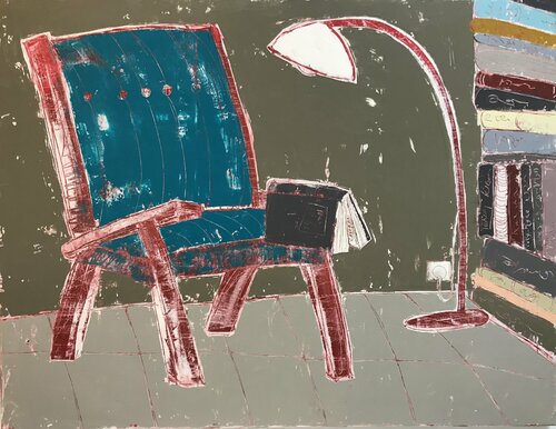 THE ROOM WITH COUNTLESS STORIES par Tatiana Harizanova, Peinture en vente sur Singulart