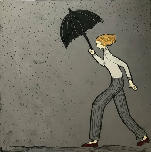 Unexpected rain par Tatiana Harizanova, Peinture en vente sur Singulart