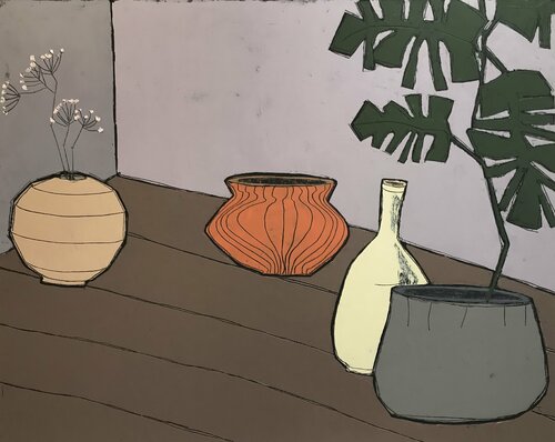 In the corner of the room di Tatiana Harizanova, Pittura in vendita su Singulart