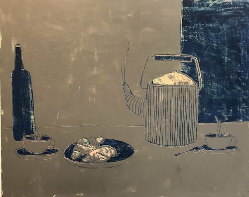 Breakfast for two di Tatiana Harizanova, Pittura in vendita su Singulart