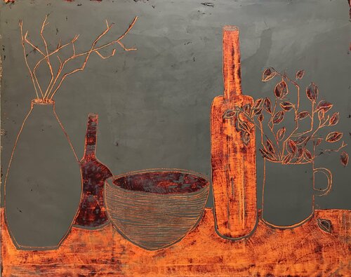 Sun in winter di Tatiana Harizanova, Pittura in vendita su Singulart