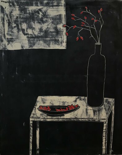 Rose hips di Tatiana Harizanova, Pittura in vendita su Singulart