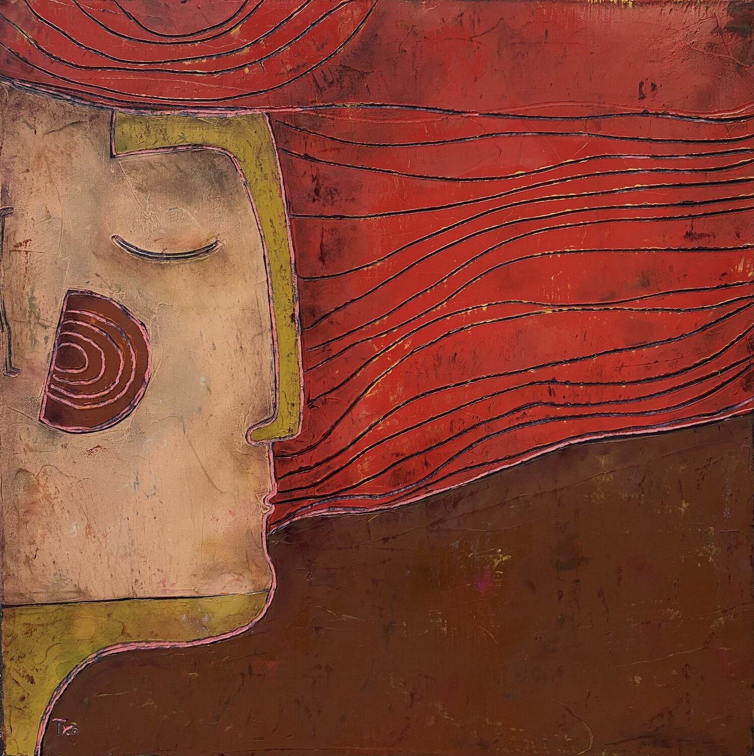 Whirlwind in the hair Tatiana Harizanova Originalgemälde zu verkaufen