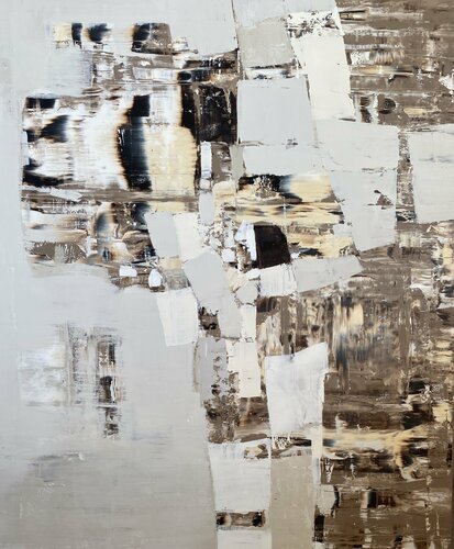 Grey illusions 34 by Iryna Kitaieva, Painting for Sale on Singulart