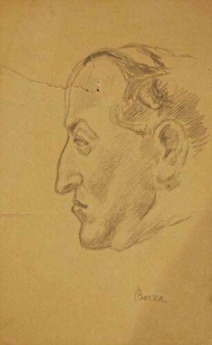 Portrait-Profile by Pompeo Borra, Work on Paper for Sale on Singulart
