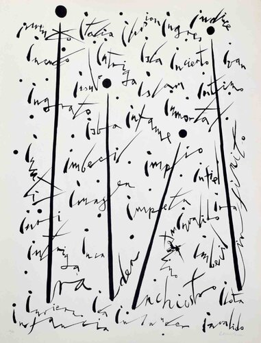 Letter I von Rafael Alberti, Druck kaufen auf Singulart