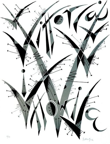 Letter V by Rafael Alberti, Print for Sale on Singulart