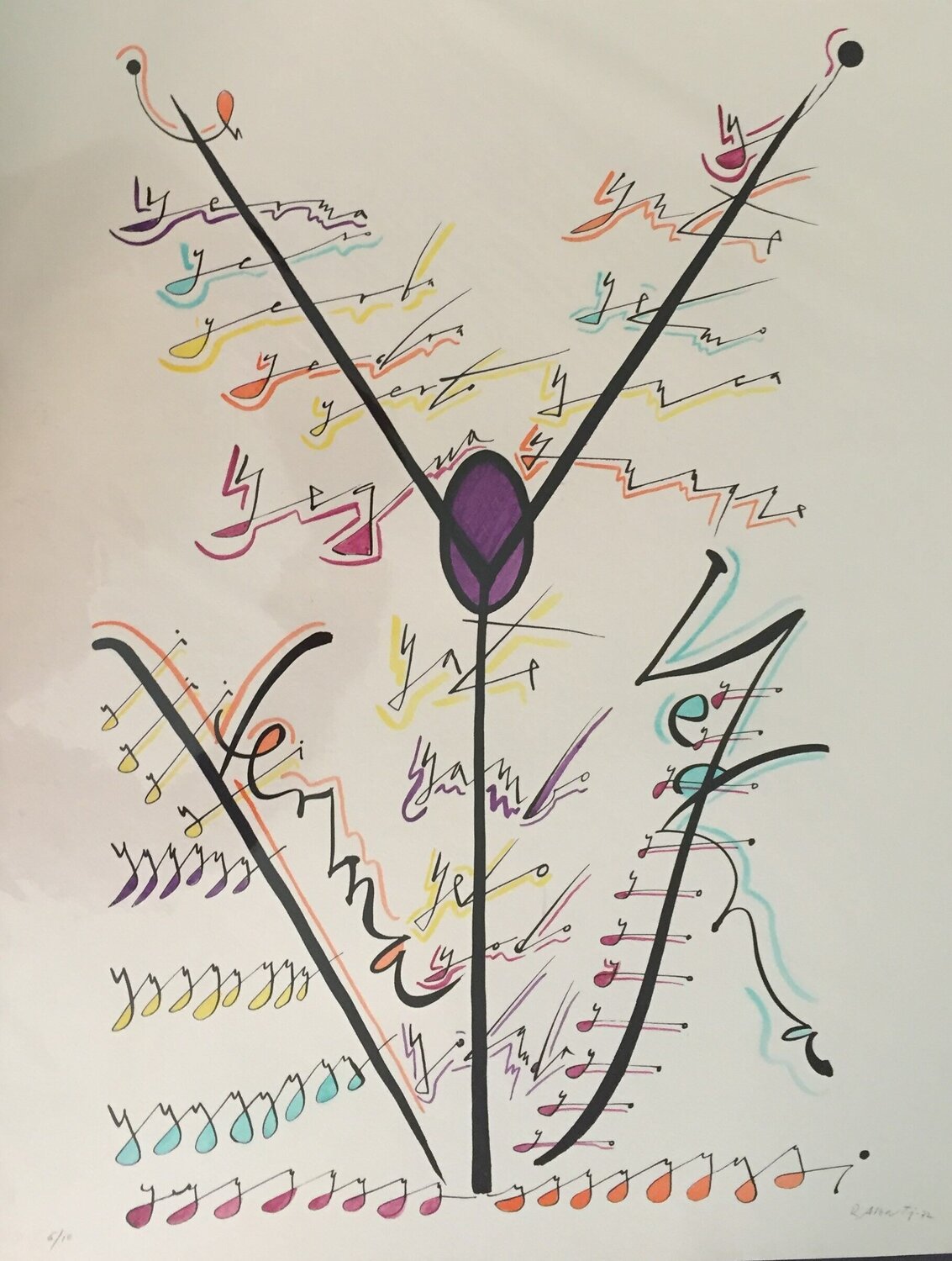 Letter Y Rafael Alberti Print for sale