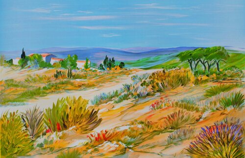 Dans la garrigue von Ray Poirier, Druck kaufen auf Singulart