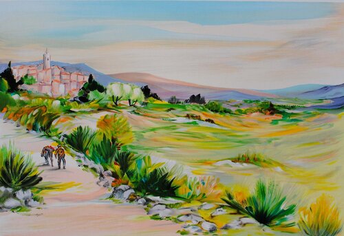 Le santonnier et son âne de Ray Poirier, Impresión a la venta en Singulart