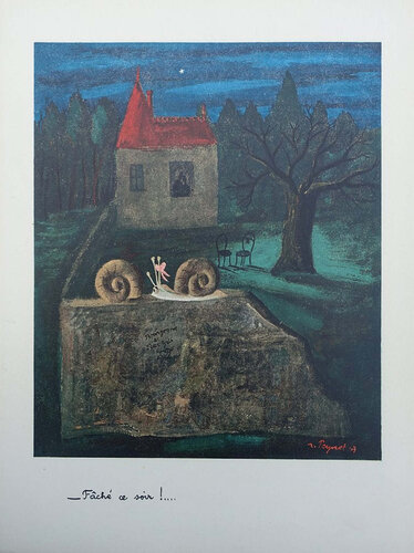 Les escargots par Raymond Peynet, Édition en vente sur Singulart