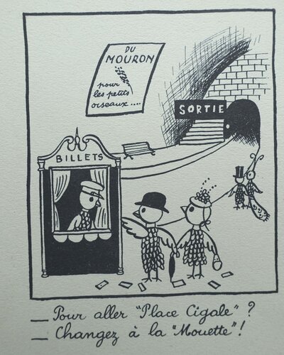 Les petits oiseaux van Raymond Peynet, Afdruk te koop op Singulart