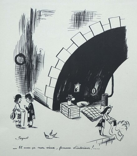 Femme d'intérieur van Raymond Peynet, Afdruk te koop op Singulart