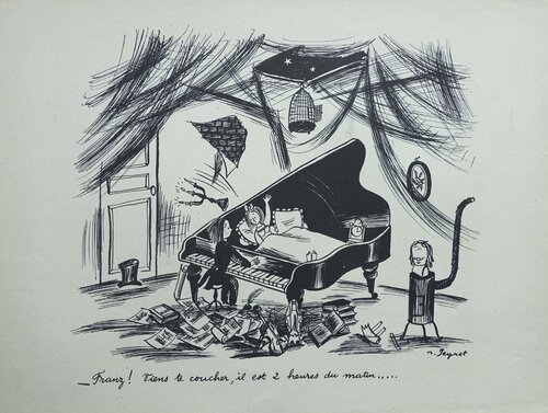 Le pianiste Raymond Peynet