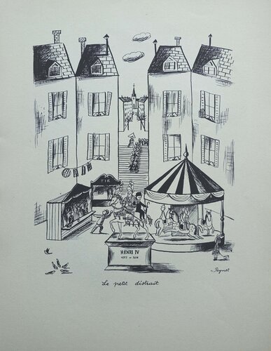 Le petit distrait de Raymond Peynet, Impresión a la venta en Singulart