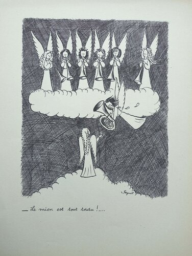 Les anges musiciens by Raymond Peynet, 版画 for Sale on Singulart
