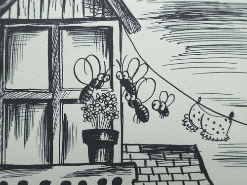 Les abeilles Raymond Peynet