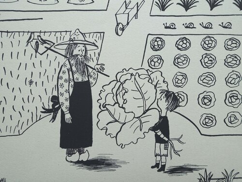 Le petit jardinier Raymond Peynet