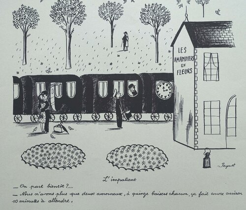 Le petit train par Raymond Peynet, Édition en vente sur Singulart