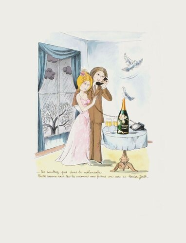 Ne sombrez pas dans la mélancolie... by Raymond Peynet, Print for Sale on Singulart