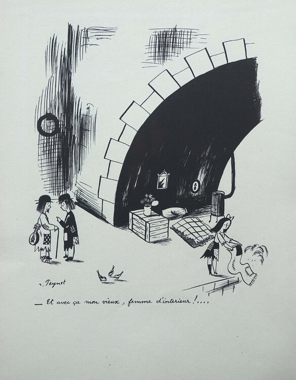Femme d'intérieur Raymond Peynet