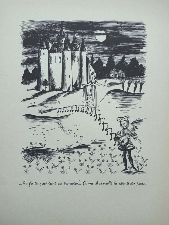 Le joueur de mandoline Raymond Peynet