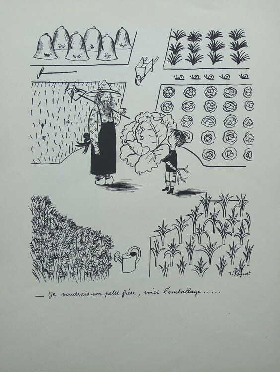 Le petit jardinier Raymond Peynet