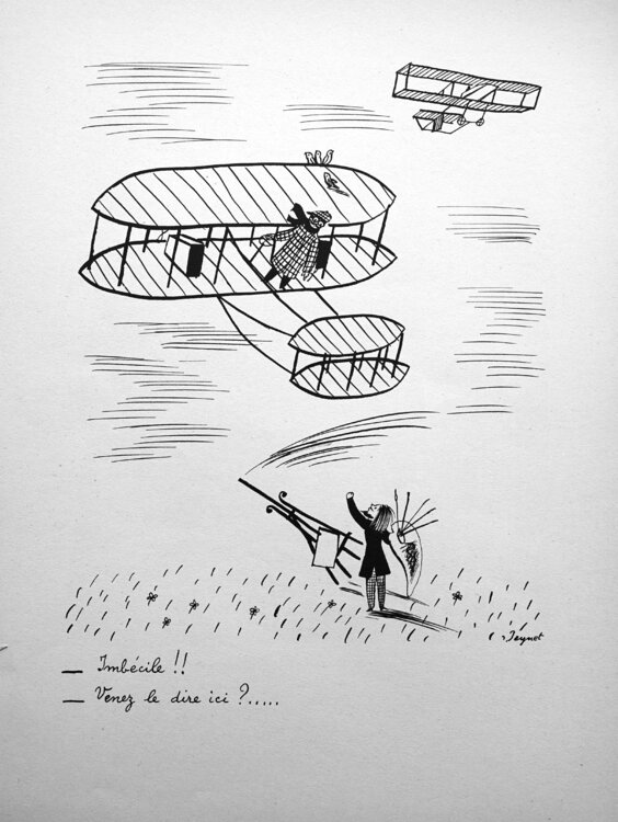 L'imbécile volant Raymond Peynet