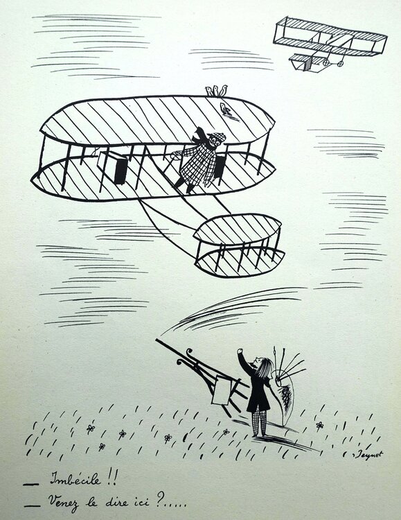 L'imbécile volant Raymond Peynet