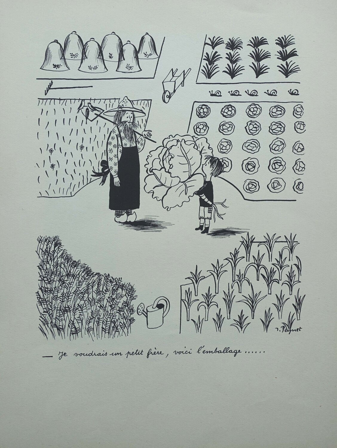 Le petit jardinier Raymond Peynet Édition à vendre