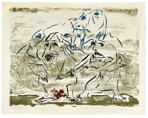 Le sculpteur et son modèle di Reinhoud d'Haese, Stampa in vendita su Singulart