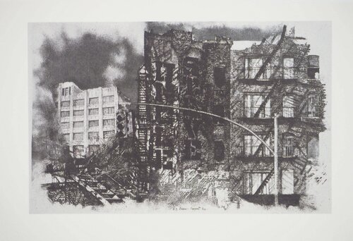 New-York, Bronx-Prospect Avenue, Héliogravure Renzo Vespignani