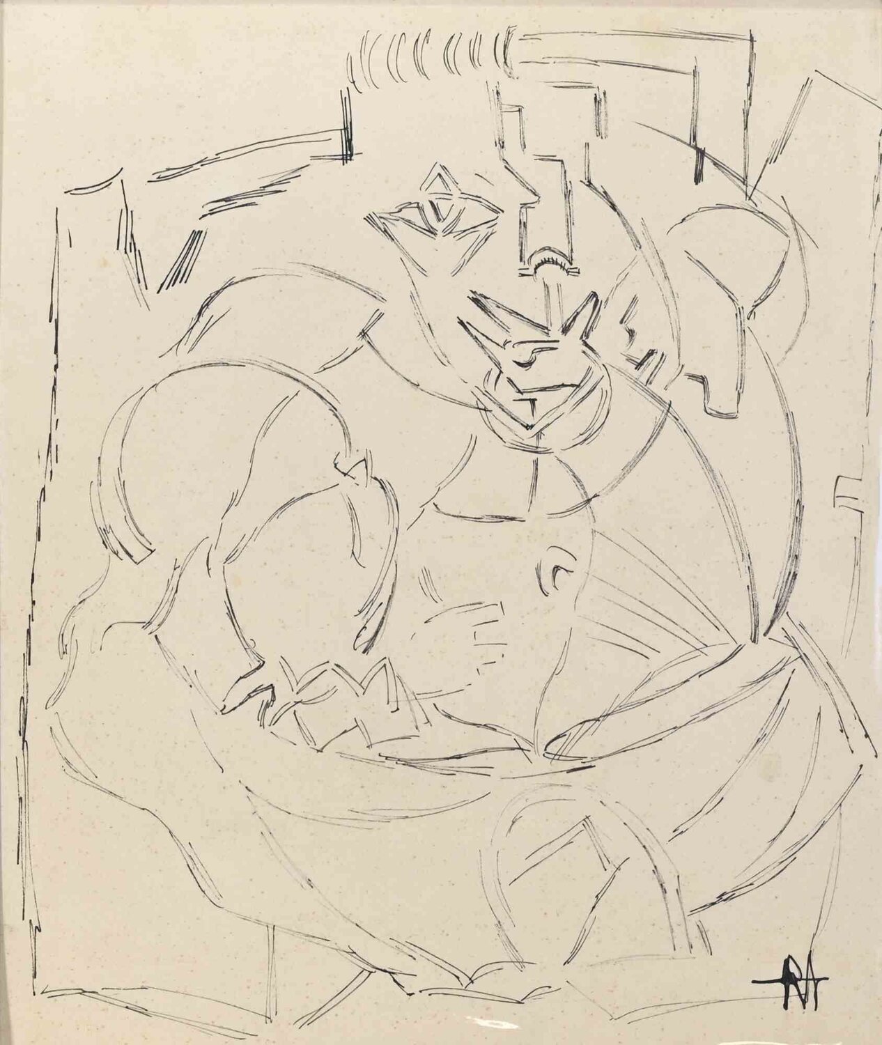 Portrait de Camille Renault Reynold Arnould Werk auf Papier zu verkaufen