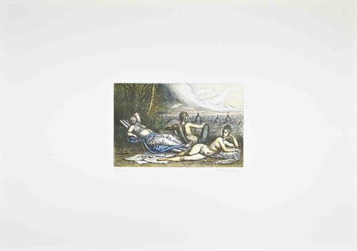 Relaxing time with View of Rome von Riccardo Tommasi-Ferroni, Druck kaufen auf Singulart