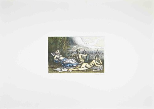 Relaxing time with View of Rome van Riccardo Tommasi-Ferroni, Afdruk te koop op Singulart