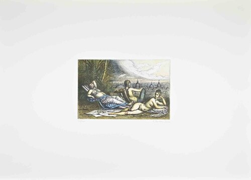 Relaxing time with View of Rome von Riccardo Tommasi-Ferroni, Druck kaufen auf Singulart