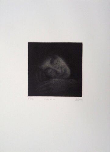 Sommeil, Gravure originale signée par Richard Davies, Édition en vente sur Singulart