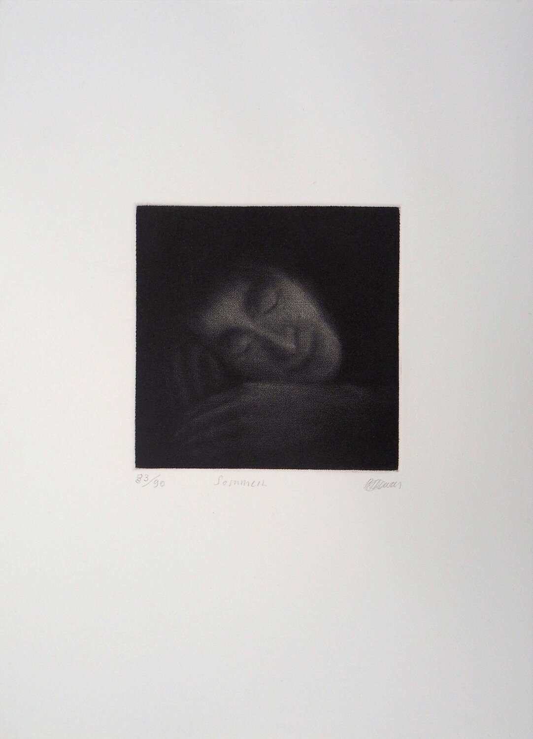 Sommeil, Gravure originale signée Richard Davies Édition à vendre